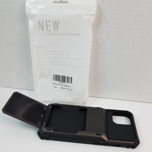 Wallet Cover Dual Layer Hybrid Case for iPhone 14 - Picture 7 of 8